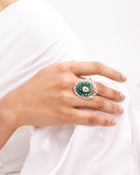 The Emerald Halo Ring
