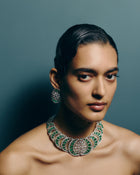 Verdant Majesty Zambian Emerald Diamond Necklace