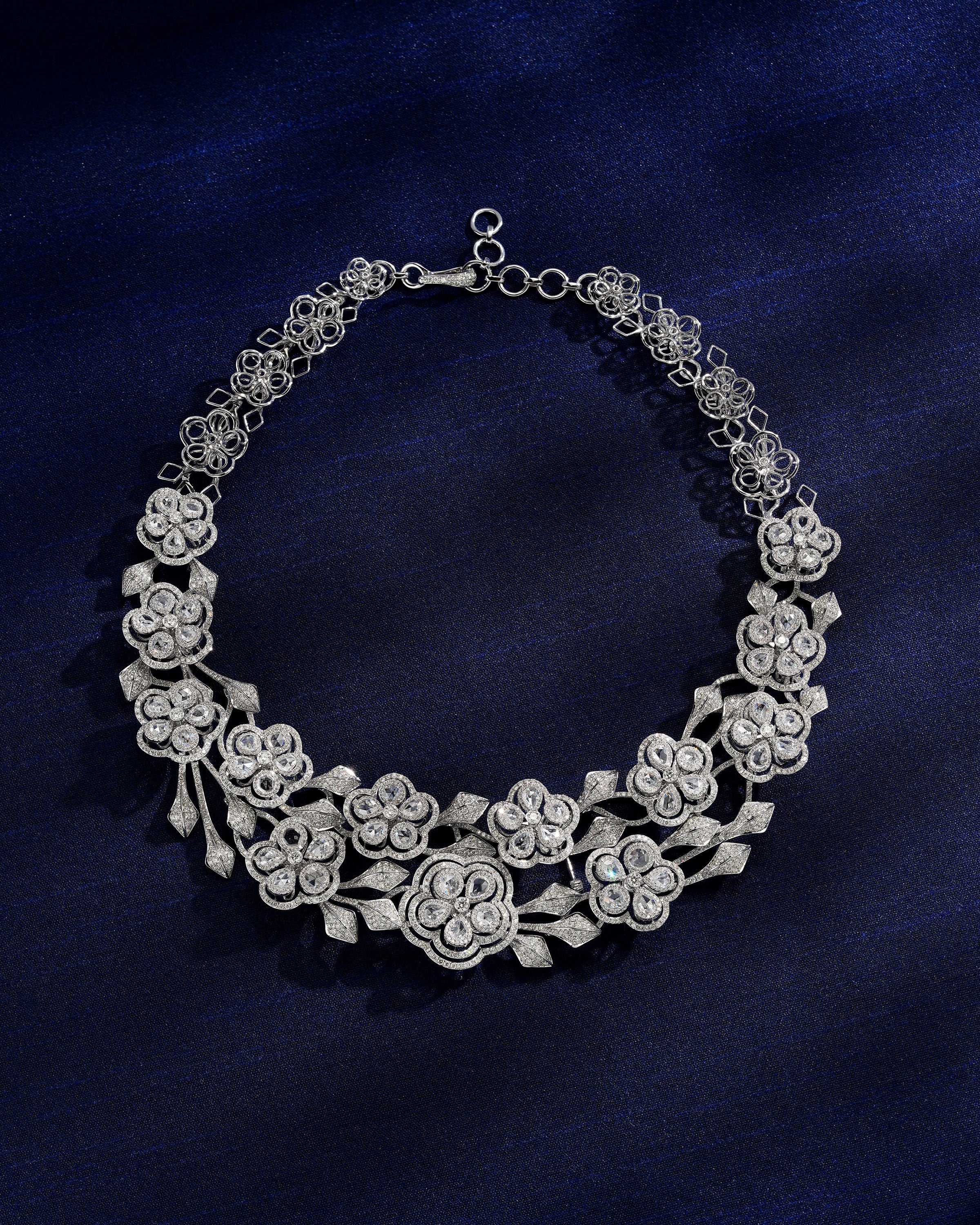 Vintage Weave Diamond Necklace
